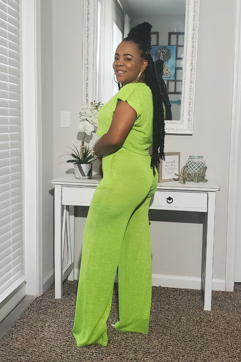 Finding Comfort Pants Set - Lime